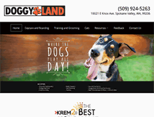 Tablet Screenshot of doggylanddaycare.com